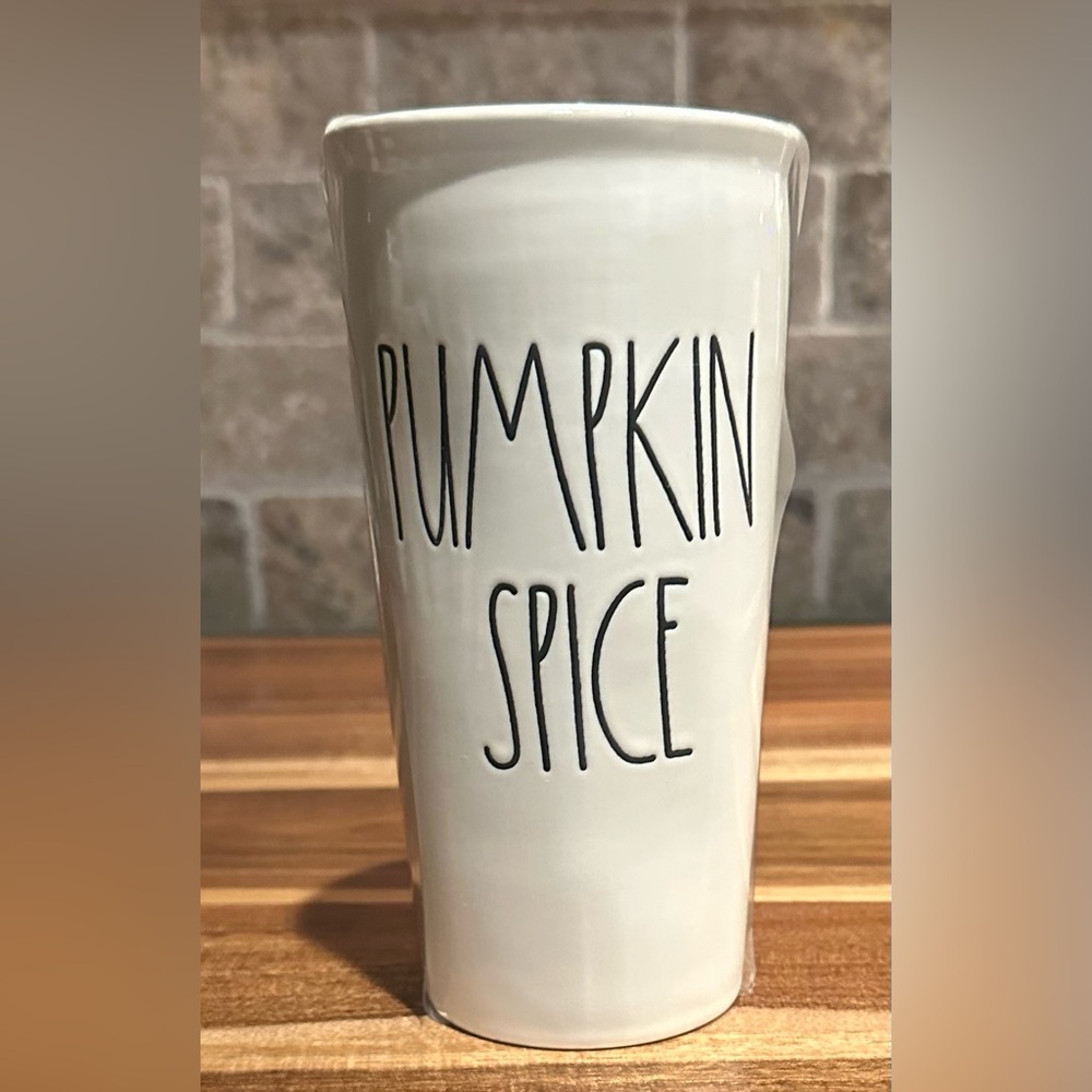 Rae Dunn White Pumpkin Spice Mug NIP